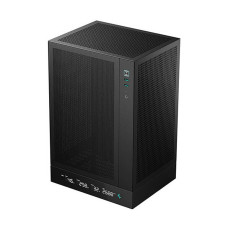 DeepCool CH170 Digital Vertical Mini-ITX Case, ABS+SPCC Materials, 240mm Radiator Support, 3 Expansion Slots, x2USB3.0/Audio/Gen2 Type-C Port, Black | R-CH170-BKNPI0D-G-1